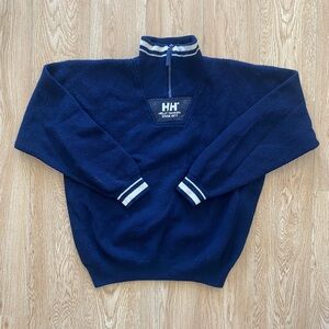 Mens vintage Helly Hansen navy blue sweater size M